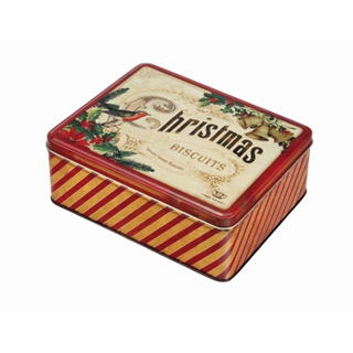 upload202112171855067387.png Božićnja nostalgija - Novogodišnja kutija ptičica retro dezen veća - Slika 1