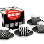 Optical Illusions - 4er-Set Espresso