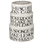Emma Bridgewater - Štampana slova Set 3 okrugle kutije