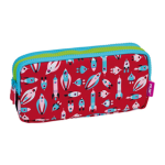 3-zip pencil case Super Heroes Space, pink