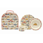 Emma Bridgewater - Građevinske mašine dečiji set za jelo u kartonskom koferu