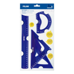 Blister pack tracing kit with 30cm ruler, 180 protractor and square set  NEW DESIGN