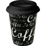 Schrift auf schwarz "Coffee..