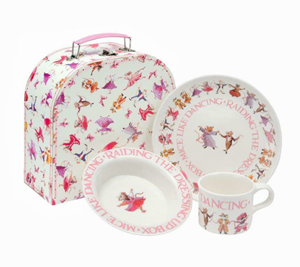 Emma Bridgewater - Mišica balerina dečiji set za jelo u kartonskom koferu
