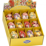 Floral uskršni retro ukras jaje 6 cvetnih dezena sort kutijica