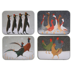 Sara Miller Christmas novogodišnje kutijice za džep 4 dezena sort