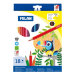 Box of 18 hexagonal colour pencils