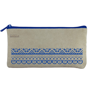 2-compartiment pencil case Etnik blue