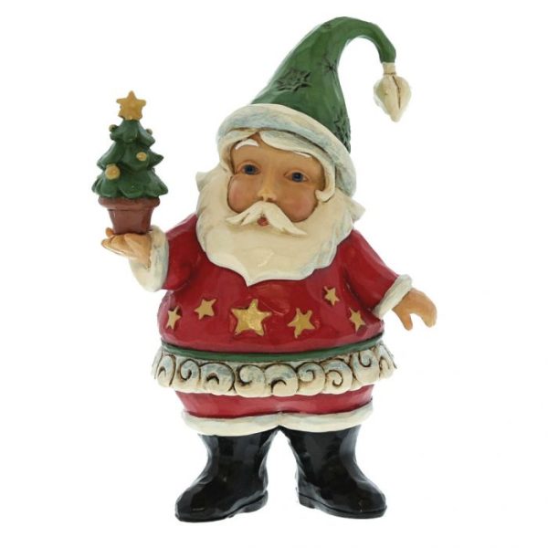 Mini santa holding tree 1
