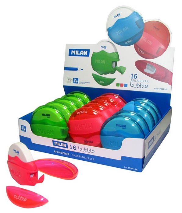 8411574036203 Displa box 16 bubble sharpenerasers - Slika 1