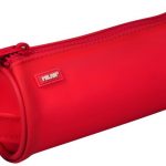 Oval pencil case Matt touch, red
