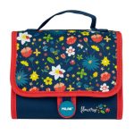 Carrying case with 3 filled pencil cases Flowery