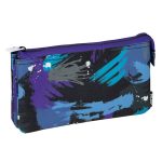 5-pocket pencil case Arty geo blue