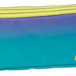3-Zipper pencil case sunset green
