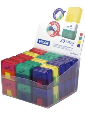 Display 30 School 430 Eraser With Protective Case