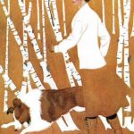 Birches Notebook: Cover art from Life Magazine, October 28, 1911