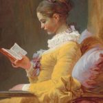 A Young Girl Reading Notebook