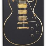 Gibson Les Paul Black Guitar (Blank Sketch Book)