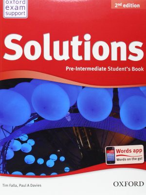 OUTLET - Solutions Pre-intermediate, 2 Ed - udžbenik za engleski jezik za 1. razred srednje škole