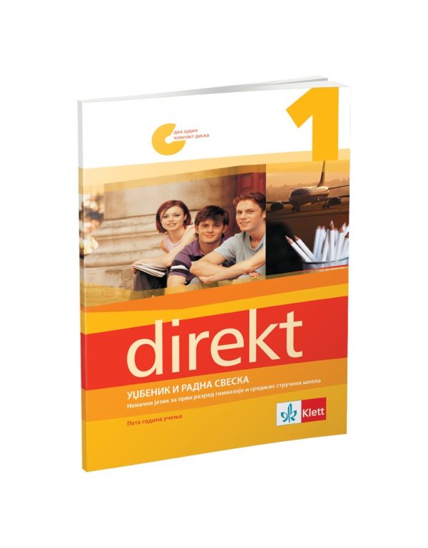 Direkt 1 - udžbenik i radna sveska za prvi razred gimnazije i srednje stručne škole (peta godina učenja) +2 CD-a - Image 1