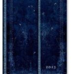 2023 Inkblot, Maxi, Week-at-a-Time Diary : Hardcover, Horizontal Layout, 100 gsm, wrap closure