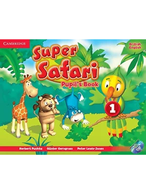 Super Safari L1 Pupil's Bk w Dvd-R