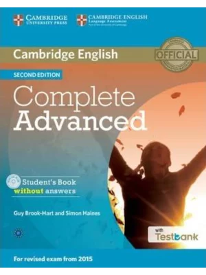 Complete Advanced 2nd Edition- NEW Student's Book without answers with CD-ROM with Testbank