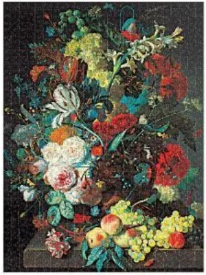 Van Huysum, 1000 piece Jigsaw Puzzle : 1000 pieces. Finished puzzle 500x700mm, Boxed 195x195x50mm. 1