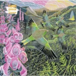 Adult Jigsaw Puzzle Annie Soudain: Foxgloves and Finches