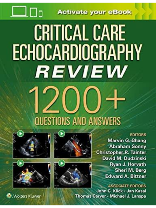 9781975144135 Critical Care Echocardiography Review1200Questions and Answers, First edition - Slika 1