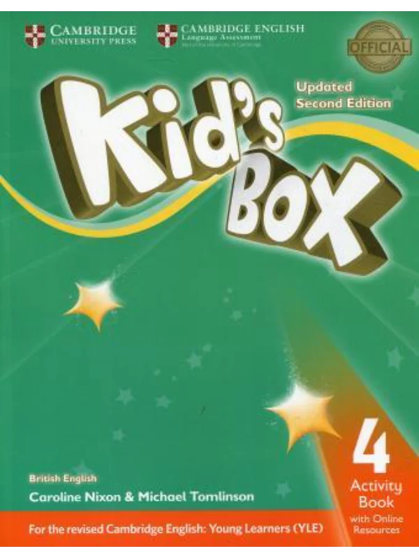 Kid's Box Level 4 Activity Book British English Paperback – 23 Feb 2017by Michael Tomlinson Caroline Nixon (Author)ine Resources British English Paperback – 23 Feb 2017by Caroline Nixon (Author), Michael Tomlinson (Author) - Image 1
