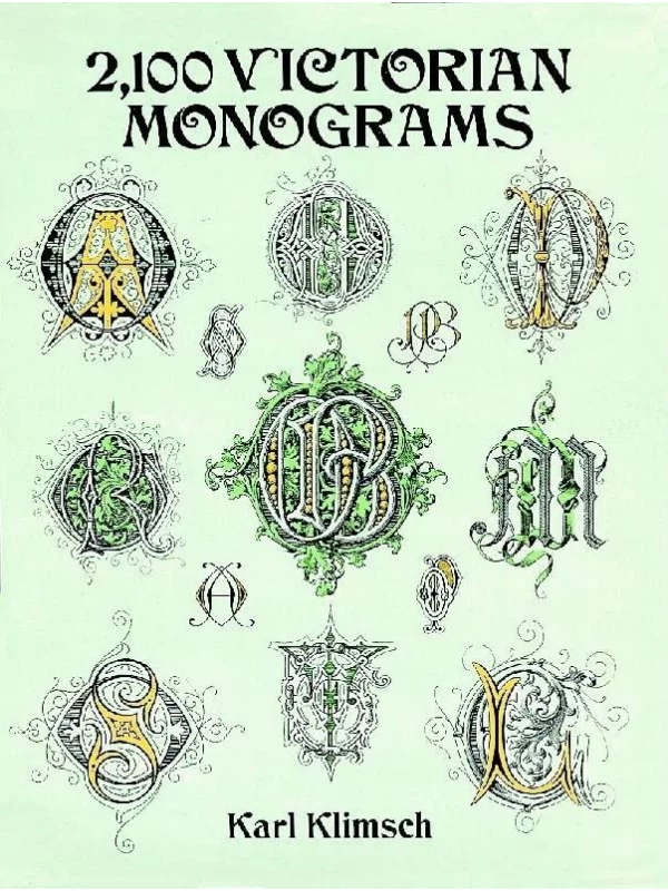 2,100 Victorian Monograms (Lettering, Calligraphy, Typography) 1