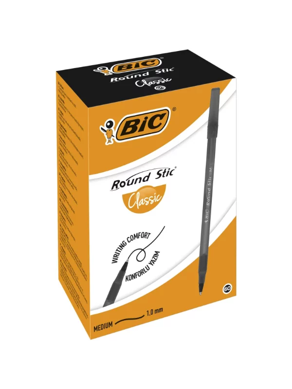 Bic ROUND STIC hem. olovka crna 1