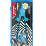 Šestar GRAFIKO NEON, metalni sa brzim podešavanjem i visoke preciznosti, sadrži adapter i minice za olovku, 4 neon boje,
1/1, u plastičnoj kutiji