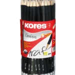 Grafitna trouglasta olovka  GRAFITOS  mat crna  No.2 = HB, zarezana sa belom gumicom za brisanje, 72/1 u tubi
12 olovaka u kutiji