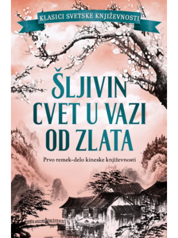 Šljivin cvet u vazi od zlata - Image 1