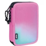 081264SN1P Filled double decker pencil case Sunset, pink