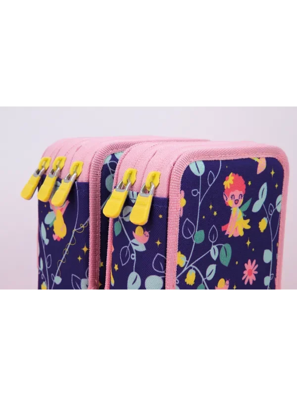 081264FR Filled double decker pencil case Fairy Tale special series, lilac - Image 4