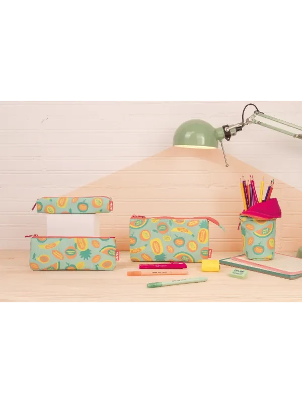 08146FK Standing pencil case Frutikis special series, green and orange 3
