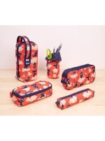 081130NJ Oval pencil case Ninjutsu special series, red - Image 3