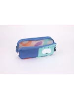 081135FAB 3 zip pencil case FUN ANIMALS Special Series, blue - Image 3