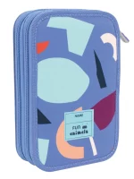 081264FAB Filled 2 decker pencil case FUN ANIMALS Special Series, blue - Image 2