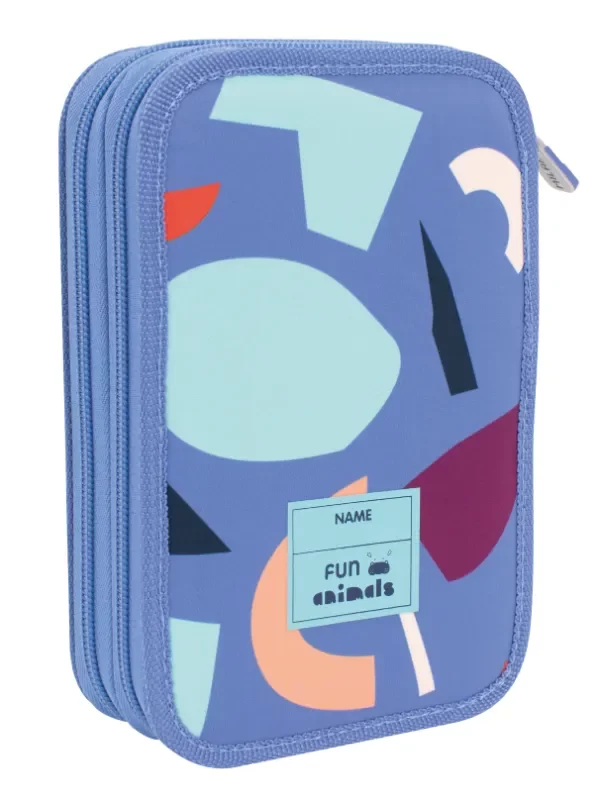 081264FAB Filled 2 decker pencil case FUN ANIMALS Special Series, blue - Image 2