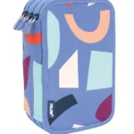 081364FAB Filled 3 decker pencil case FUN ANIMALS Special Series, blue