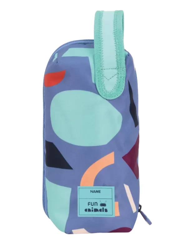 08872FAB Kit 4 filled pencil cases FUN ANIMALS Special Series, blue 2