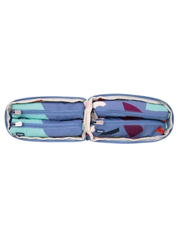 08872FAB Kit 4 filled pencil cases FUN ANIMALS Special Series, blue 3