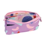 081133FAPR 5 pocket pencil case THE FUN ANIMALS Special Series, violet