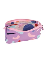 081133FAPR 5 pocket pencil case THE FUN ANIMALS Special Series, violet
