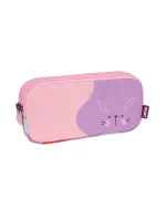 081135FAPR 3 zip pencil case FUN ANIMALS Special Series, violet