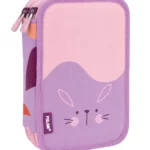 081264FAPR Filled 2 decker pencil case FUN ANIMALS Special Series, violet